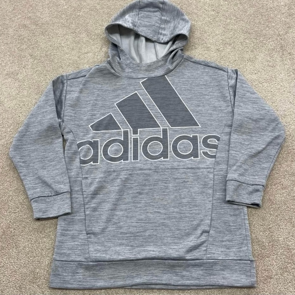 Adidas Sweatshirt Boys Kids Gray
Pullover Hoodie
